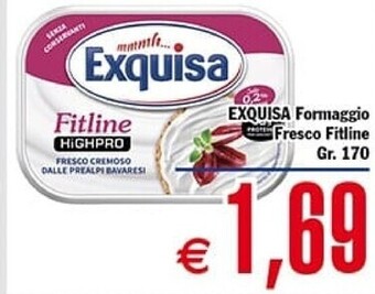 Conté Supermercati Exquisa formaggio fresco fitline offerta