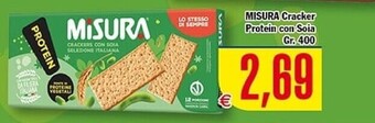 Misura cracker protein con soia
