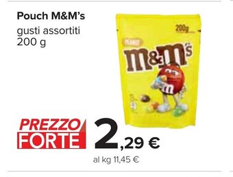 Carrefour Pouch M&M's gusti assortiti 200 g offerta