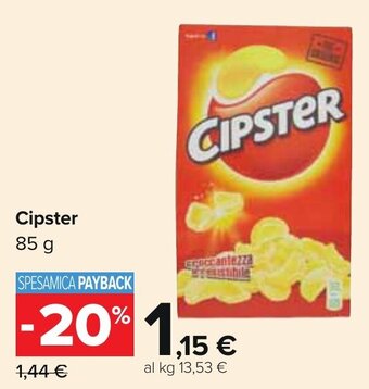 Carrefour Cipster 85 g offerta