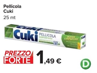 Carrefour Pellicola Cuki 25 mt offerta