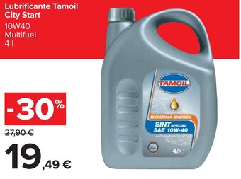 Carrefour Lubrificante Tamoil City Start 4 l offerta