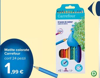 Matite colorate Carrefour conf 24 pezzi