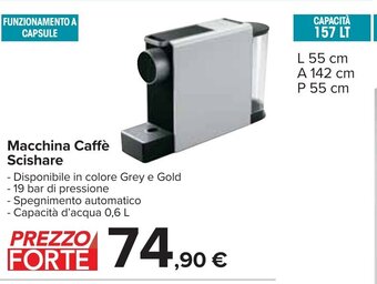 Carrefour Macchina Caffè Scishare offerta