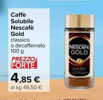 Carrefour Caffè Solubile Nescafè Gold 100 g offerta