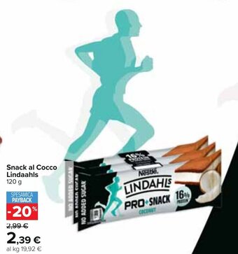 Carrefour Snack al Cocco Lindaahls 120 g offerta