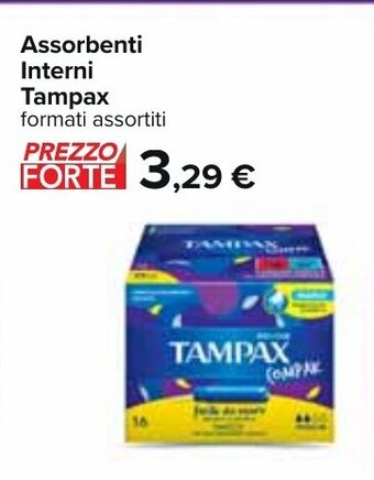 Carrefour Assorbenti Interni Tampax offerta