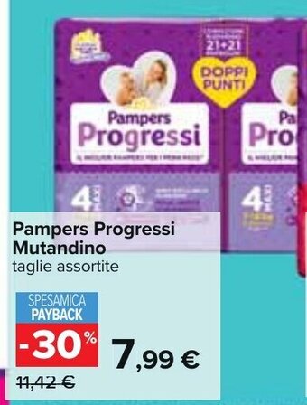 Carrefour Pampers Progressi Mutandino offerta