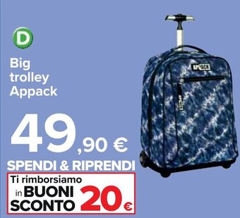 Carrefour Big trolley Appack offerta