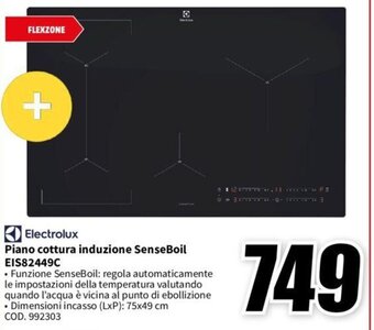 MediaWorld Electrolux Piano cottura induzione SenseBoil EIS82449C offerta