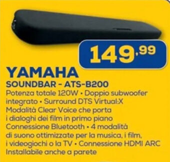 Euronics YAMAHA SOUNDBAR - ATS-B200 offerta