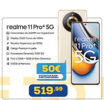 Euronics realme 11 Pro+ 5G offerta
