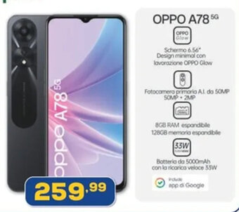 Euronics Oppo A78 5G offerta
