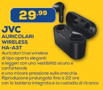 Euronics JVC AURICOLARI WIRELESS HA-A3T offerta