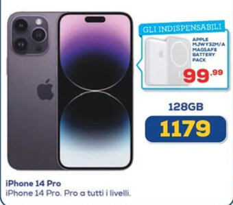 Euronics iPhone 14 Pro 128GB offerta