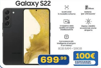 Euronics Samsung Galaxy S22 offerta