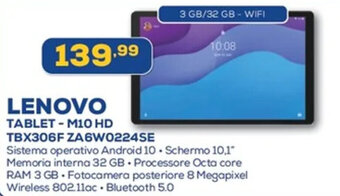 Euronics LENOVO TABLET - M10 HD TBX306F ZA6W0224SE offerta