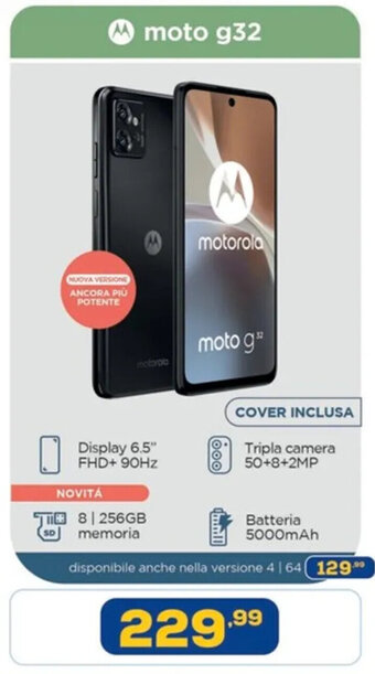 Euronics motorola moto g32 offerta