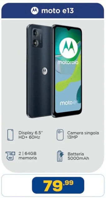 Euronics motorola moto e13 offerta