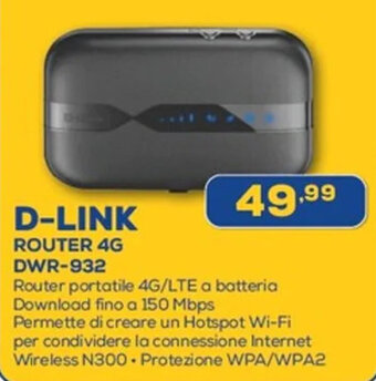 Euronics D-LINK ROUTER 4G DWR-932 offerta