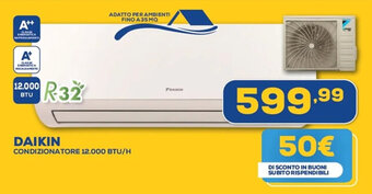 DAIKIN CONDIZIONATORE 12.000 BTU/H
