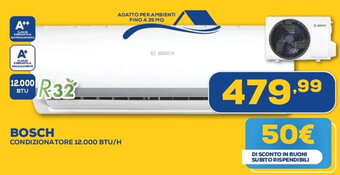 Euronics BOSCH CONDIZIONATORE 12.000 BTU/H offerta
