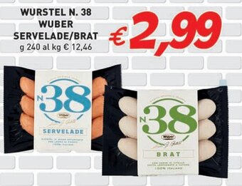 WURSTEL N. 38 WUBER SERVELADE/BRAT g 240