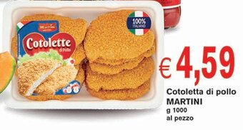 Supermercato Coal Cotoletta di pollo MARTINI g 1000 offerta
