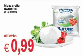 Supermercato Coal Mozzarella BARONE offerta