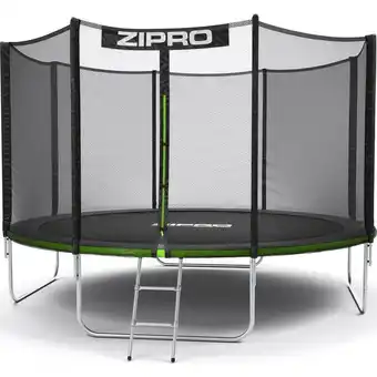 Decathlon Zipro jump pro 12ft 374cm trampolino da giardino con rete per esterni offerta