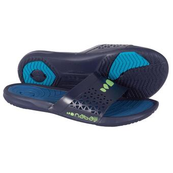 Decathlon Ciabatte piscina uomo slap 500 plus azzurre offerta