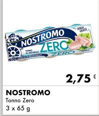 Iper Tosano NOSTROMO Tonno Zero 3x65 g offerta