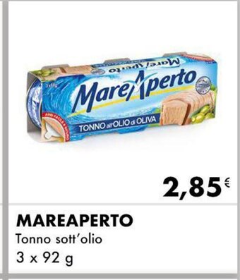 Iper Tosano MAREAPERTO Tonno sott'olio 3 x 92 g offerta