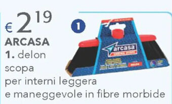 Acqua & Sapone ARCASA delon scopa per interni leggera e maneggevole in fibre morbide offerta