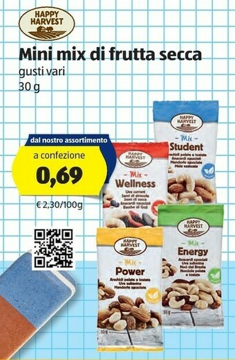 ALDI Happy harvest Mini Mix Di Frutta Secca offerta