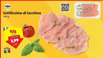 ALDI Il podere Sottilissime Di Tacchino offerta