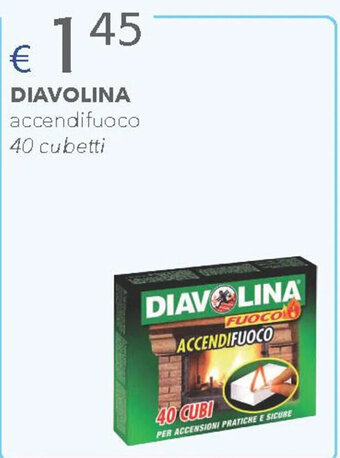Acqua & Sapone DIAVOLINA accendifuoco 40 cubetti offerta