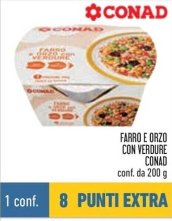 Conad FARRO E ORZO CON VERDURE CONAD conf. da 200 g offerta