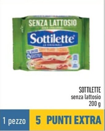 Conad SOTTILETTE senza lattosio 200 g offerta