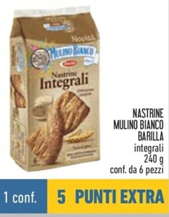 Conad NASTRINE MULINO BIANCO BARILLA integrali 240 g conf. da 6 pezzi offerta