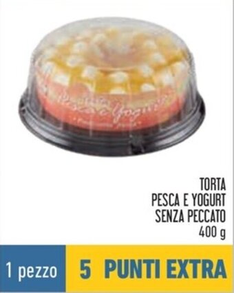 Conad TORTA PESCA E YOGURT SENZA PECCATO 400 g offerta