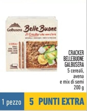 Conad CRACKER BELLEBUONE GALBUSERA 5 cereali, avena e mix di semi 200 g offerta