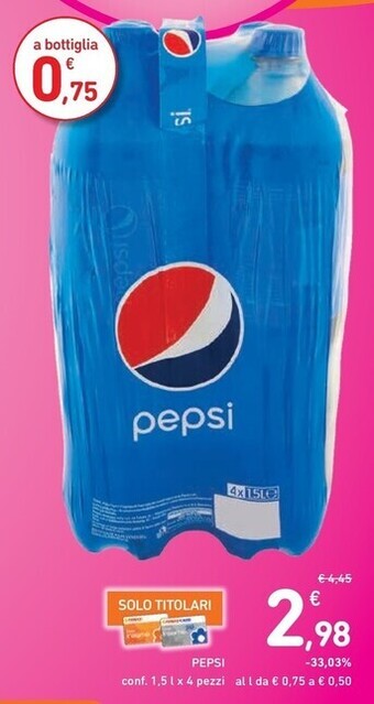 Spazio Conad Pepsi bibite offerta