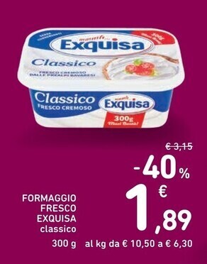 Spazio Conad Exquisa formaggio fresco offerta