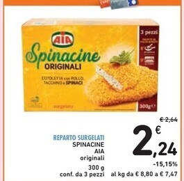 Spazio Conad Aia spinacine offerta