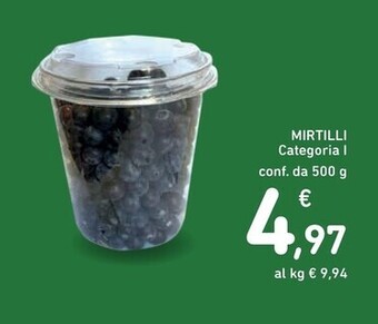 Spazio Conad Mirtilli offerta
