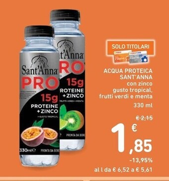 Spazio Conad Sant'anna acqua proteica offerta