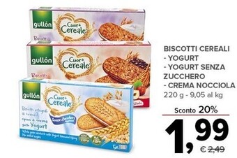 Todis Gullon biscotti cereali offerta