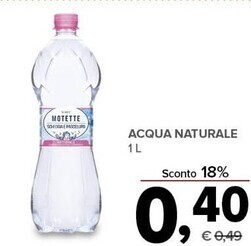 Todis Motette acqua naturale offerta