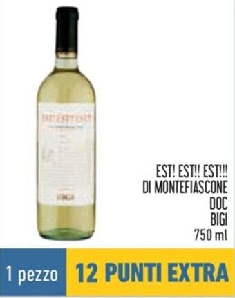 Conad EST! EST!! EST!!! DI MONTEFIASCONE DOC BIGI 750 ml offerta